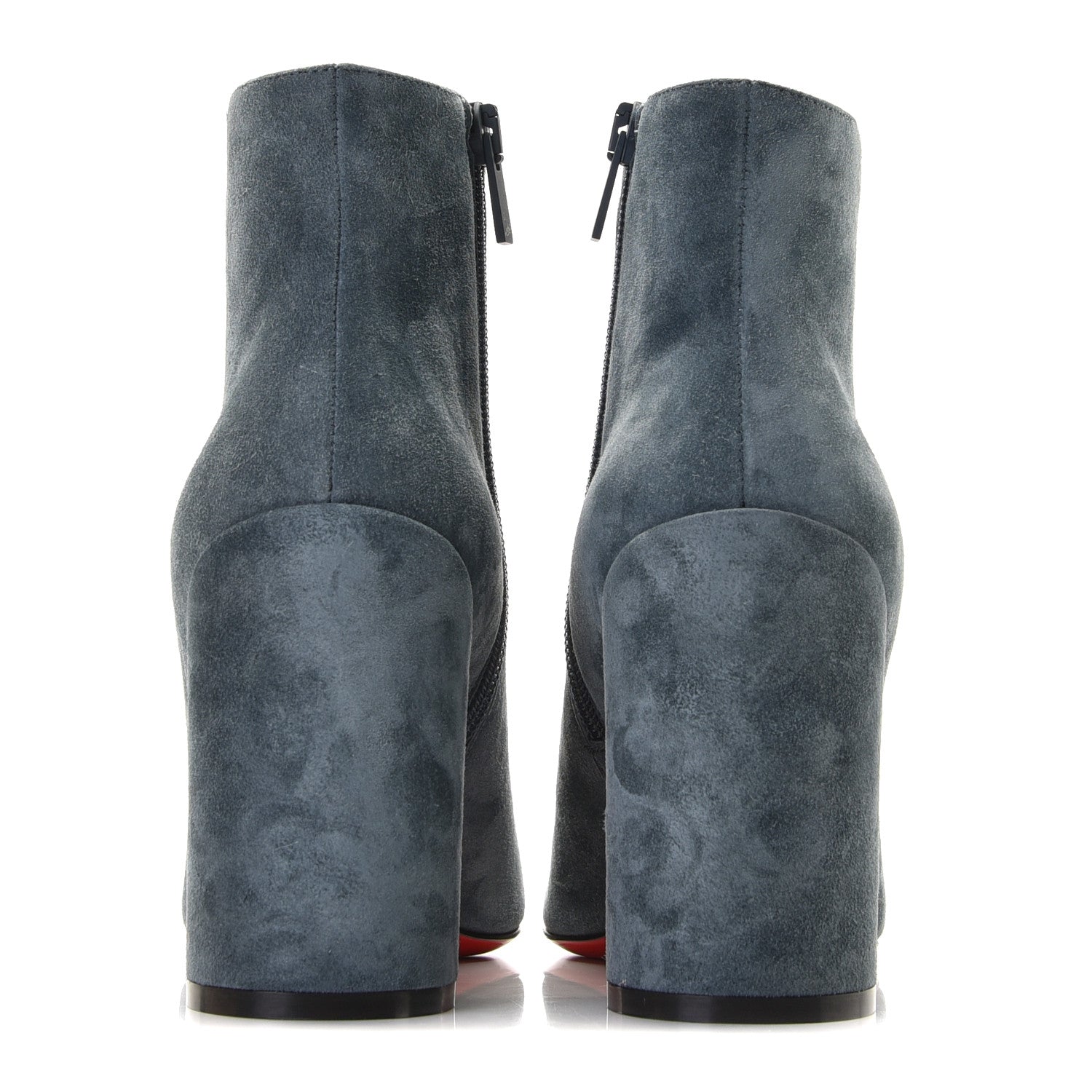 Christian Louboutin Veau Velours Turela 85 Ankle Boots 35 Tempete 5 of 11