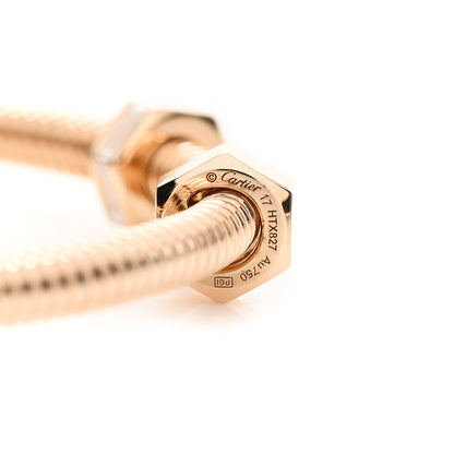 Cartier 18K Pink Gold Diamond Ecrou de Cartier Bracelet 17 3 of 4