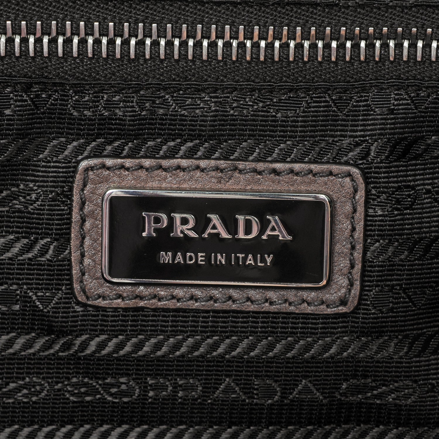 Prada Glace Calf Zippers Plaque Boston Ardesia Nudo 6 of 6