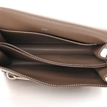 Hermes Taurillon Clemence Sac Roulis 23 Etoupe 4 of 16