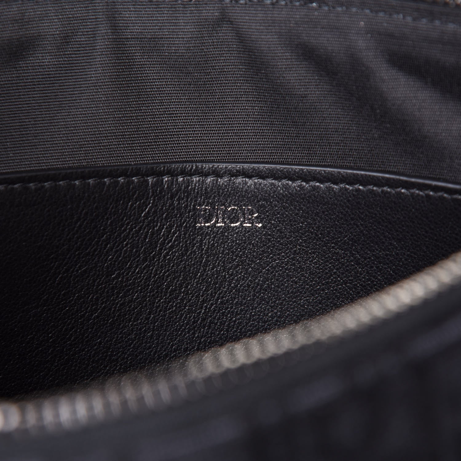 Christian Dior Oblique Jacquard Pouch Black 6 of 7