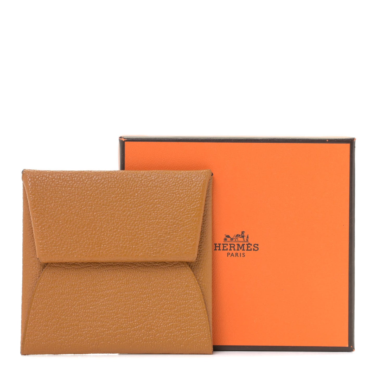 Chevre Mysore Bastia Verso Coin Purse Caramel Rose Shocking