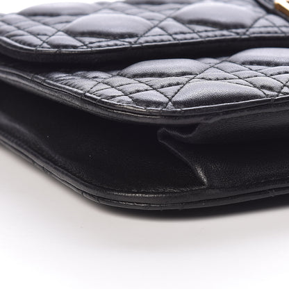 Christian Dior Lambskin Cannage Large Dioraddict Flap Bag Black 9 of 10