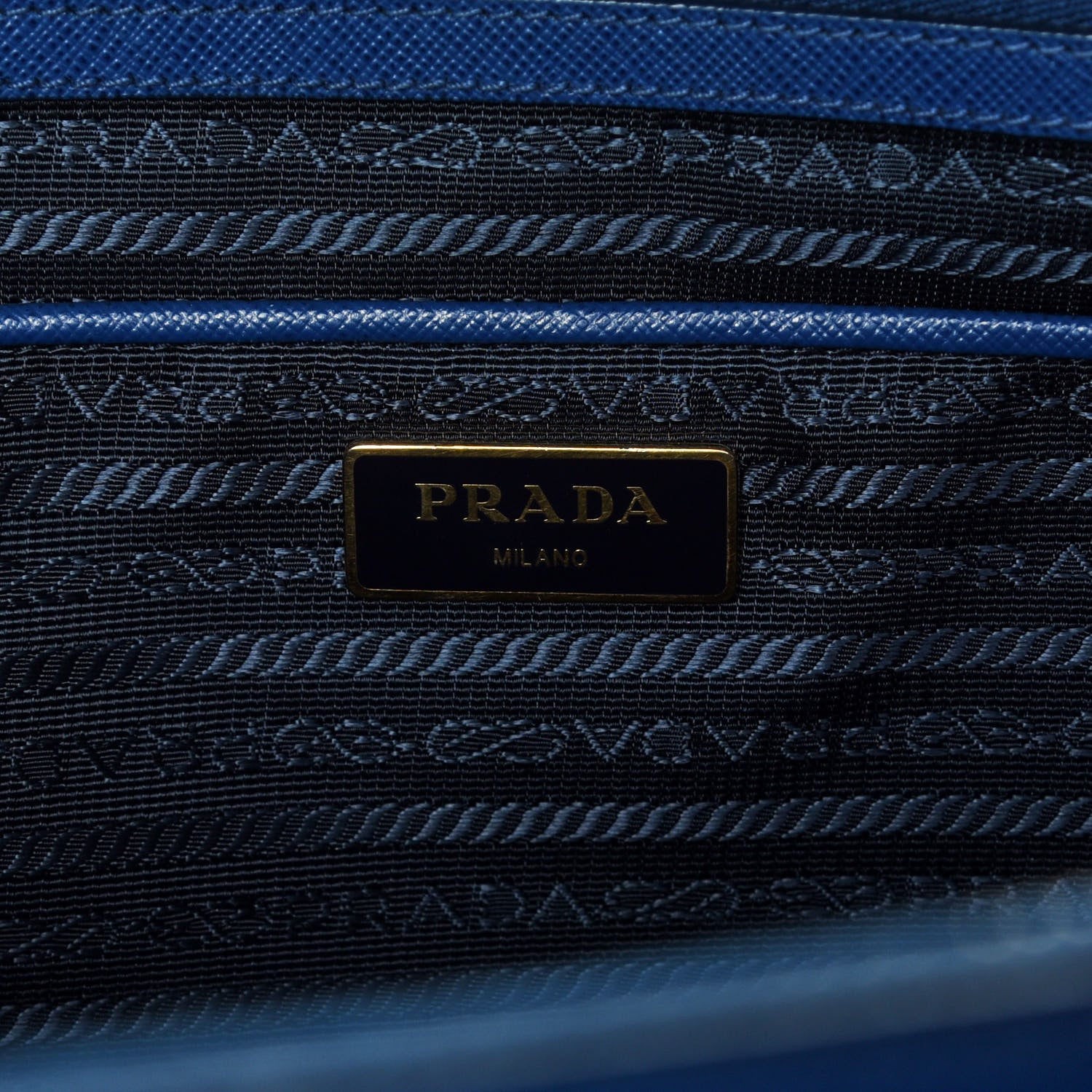 Prada Saffiano Large Galleria Double Zip Tote Bluette 9 of 32