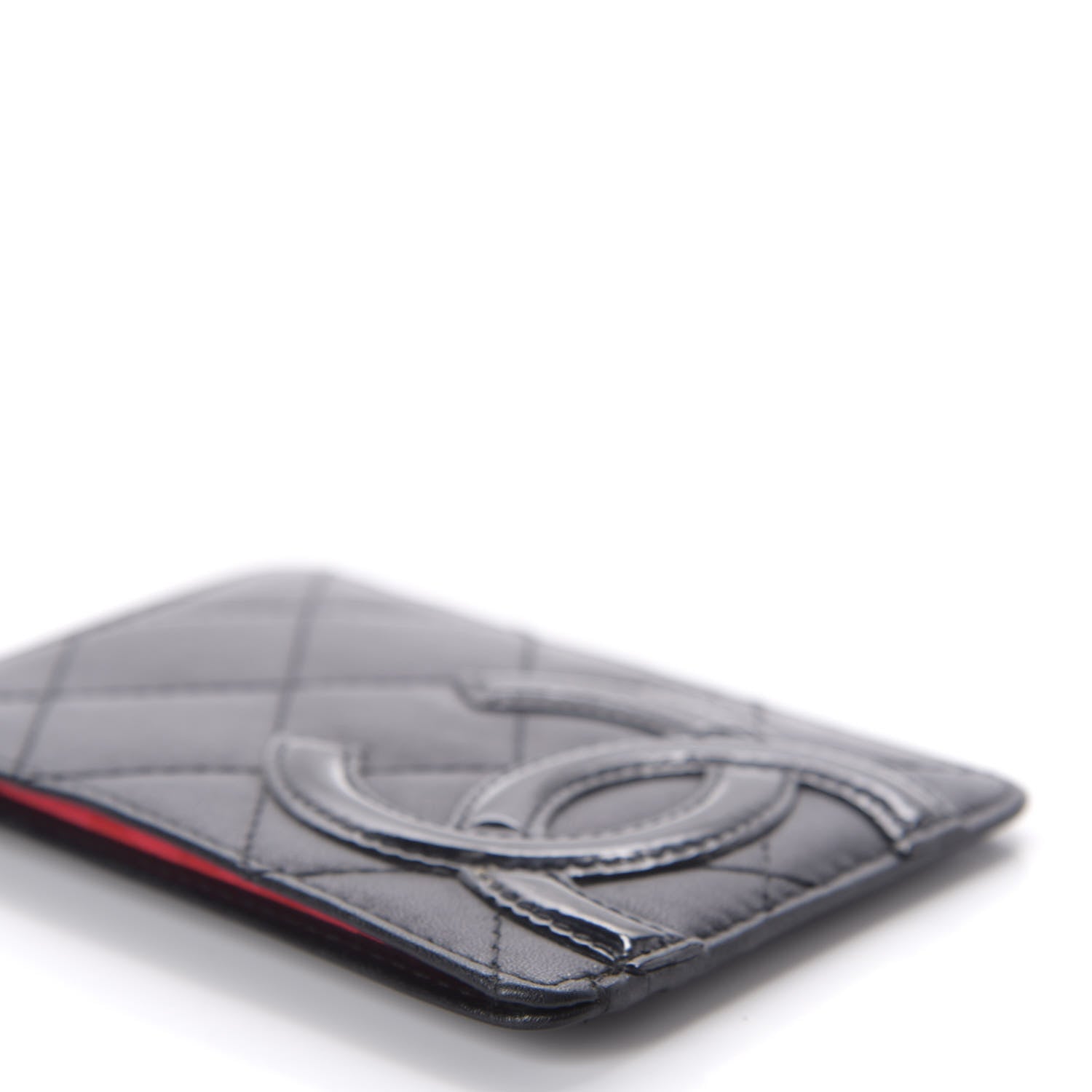 Chanel Calfskin Quilted Cambon Card Holder Black 7 of 12