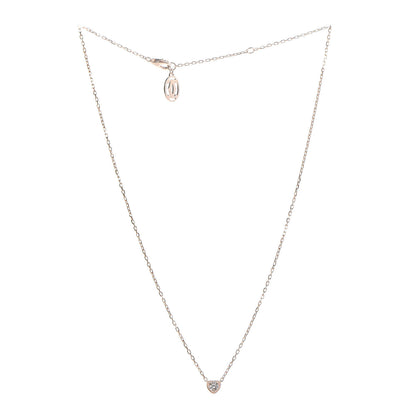 Cartier 18K Pink Gold Diamond D'Amour Heart Pendant Necklace 3 of 7