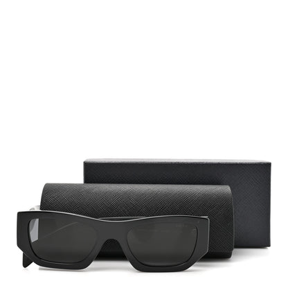 Prada Acetate Pillow Sunglasses SPR A01 Black 8 of 8