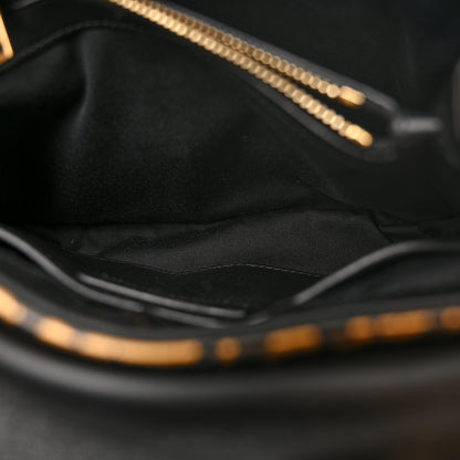 Saint Laurent Calfskin Y Quilted Monogram Small Loulou Chain Satchel Leopard 6 of 14