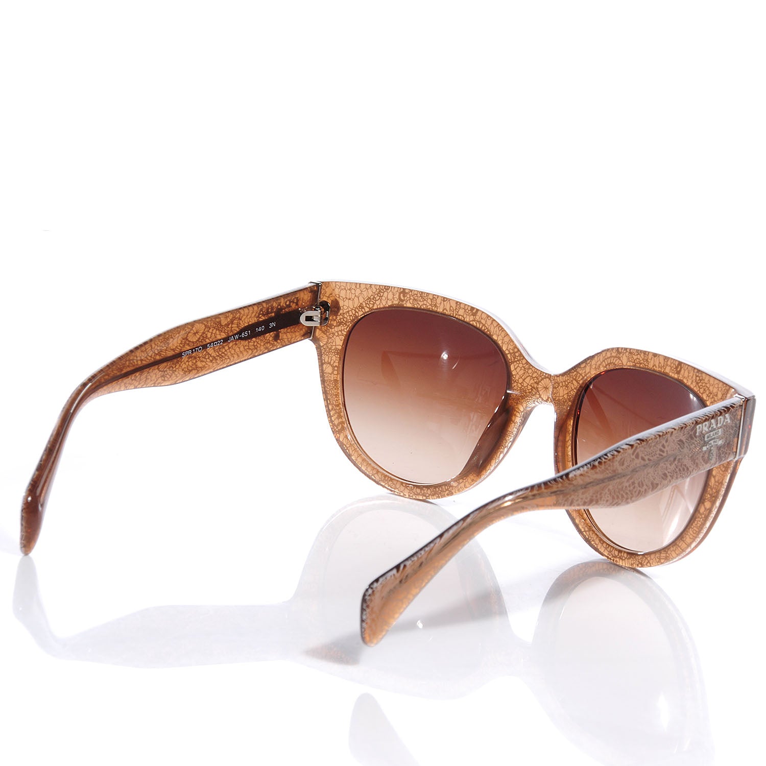 Prada Lace Sunglasses SPR 17O Brown 2 of 6