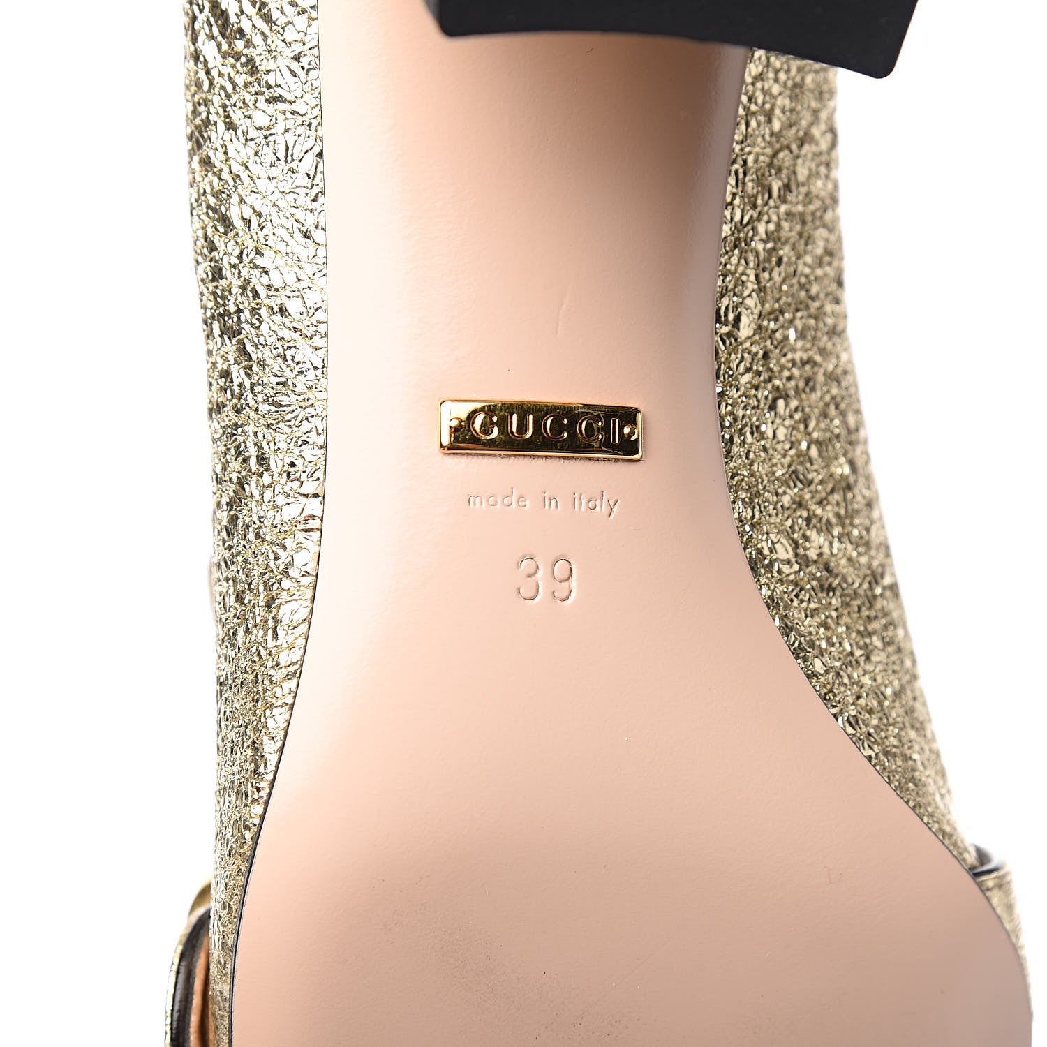 Gucci Galassia GG Marmont Fringe 50mm Loafer Pumps 39 Platino 9 of 12