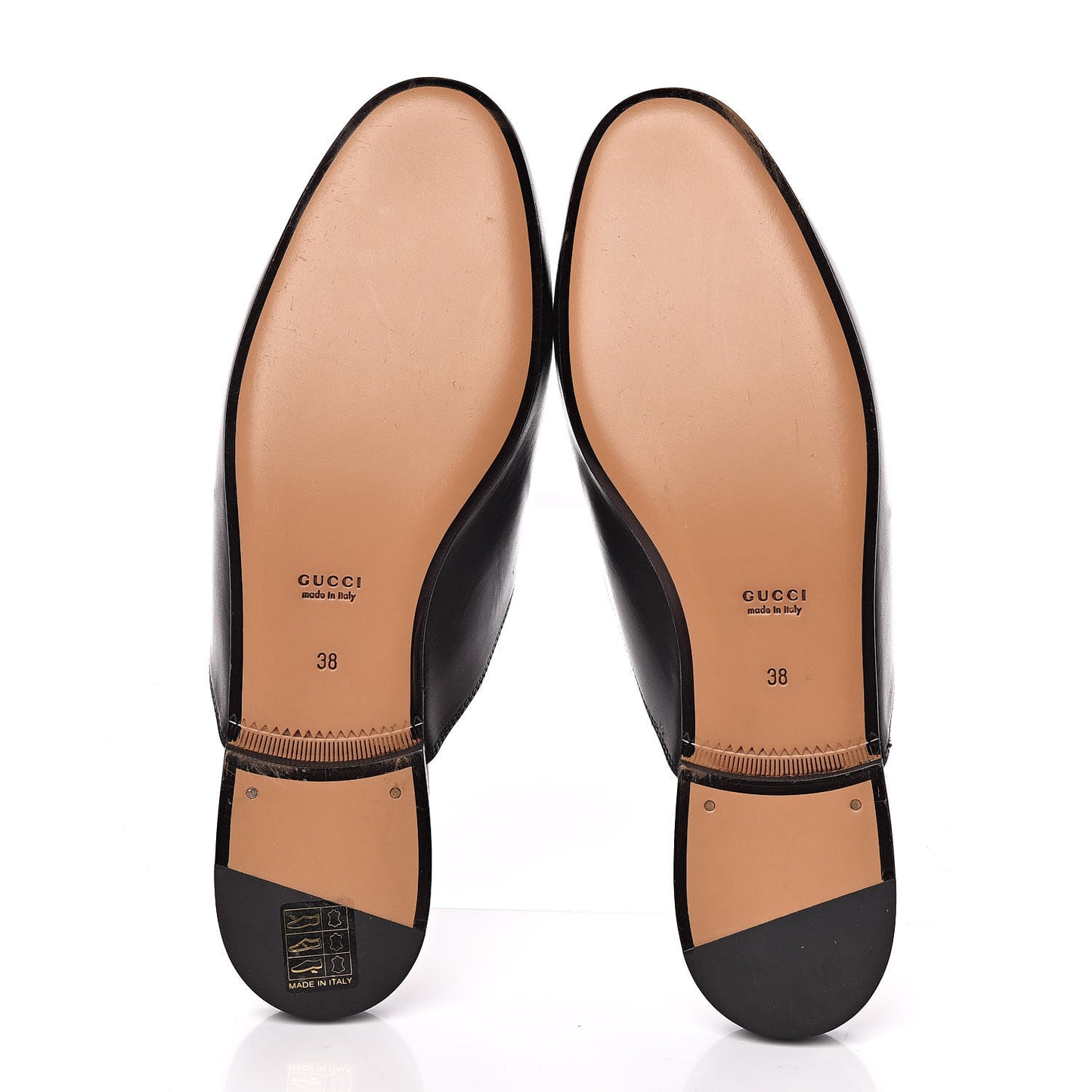 Calfskin Womens Princetown Slippers 38 Black