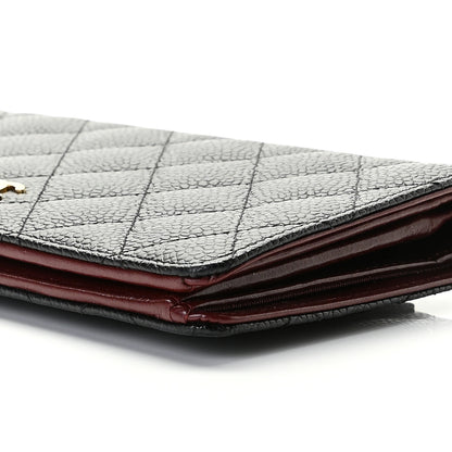 Chanel Caviar Quilted Yen Wallet Black 7 of 7