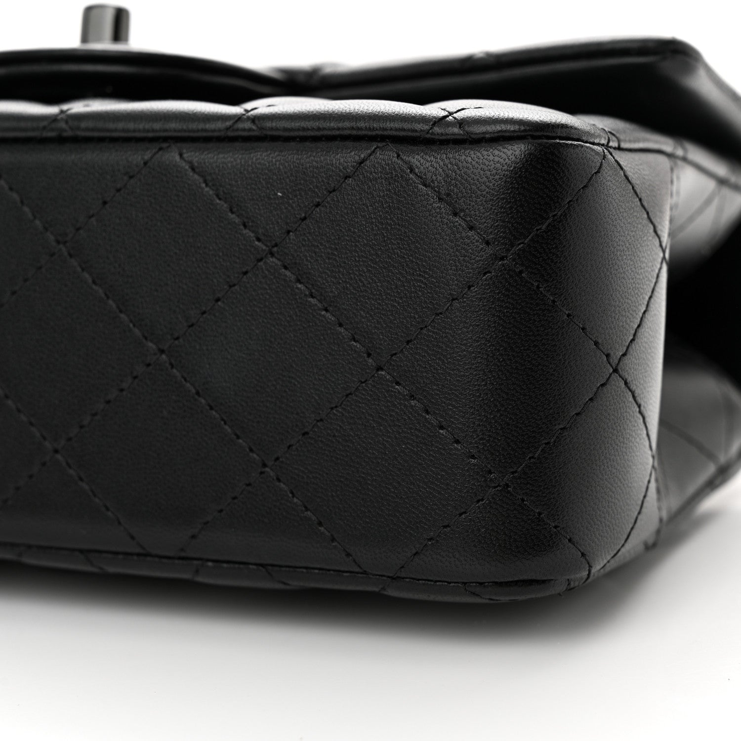Chanel Lambskin Quilted Mini Top Handle Rectangular Flap So Black 10 of 10