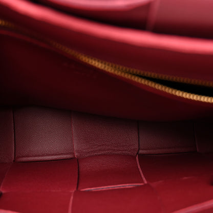 Bottega Veneta Lambskin Maxi Intreccio Cassette Crossbody Bag Barolo 5 of 11