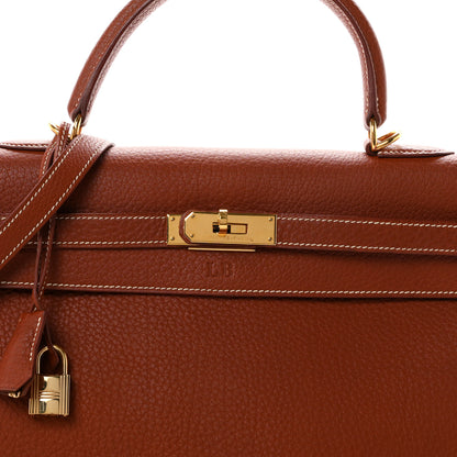 Hermes Ardennes Kelly Sellier 35 Noisette 8 of 10