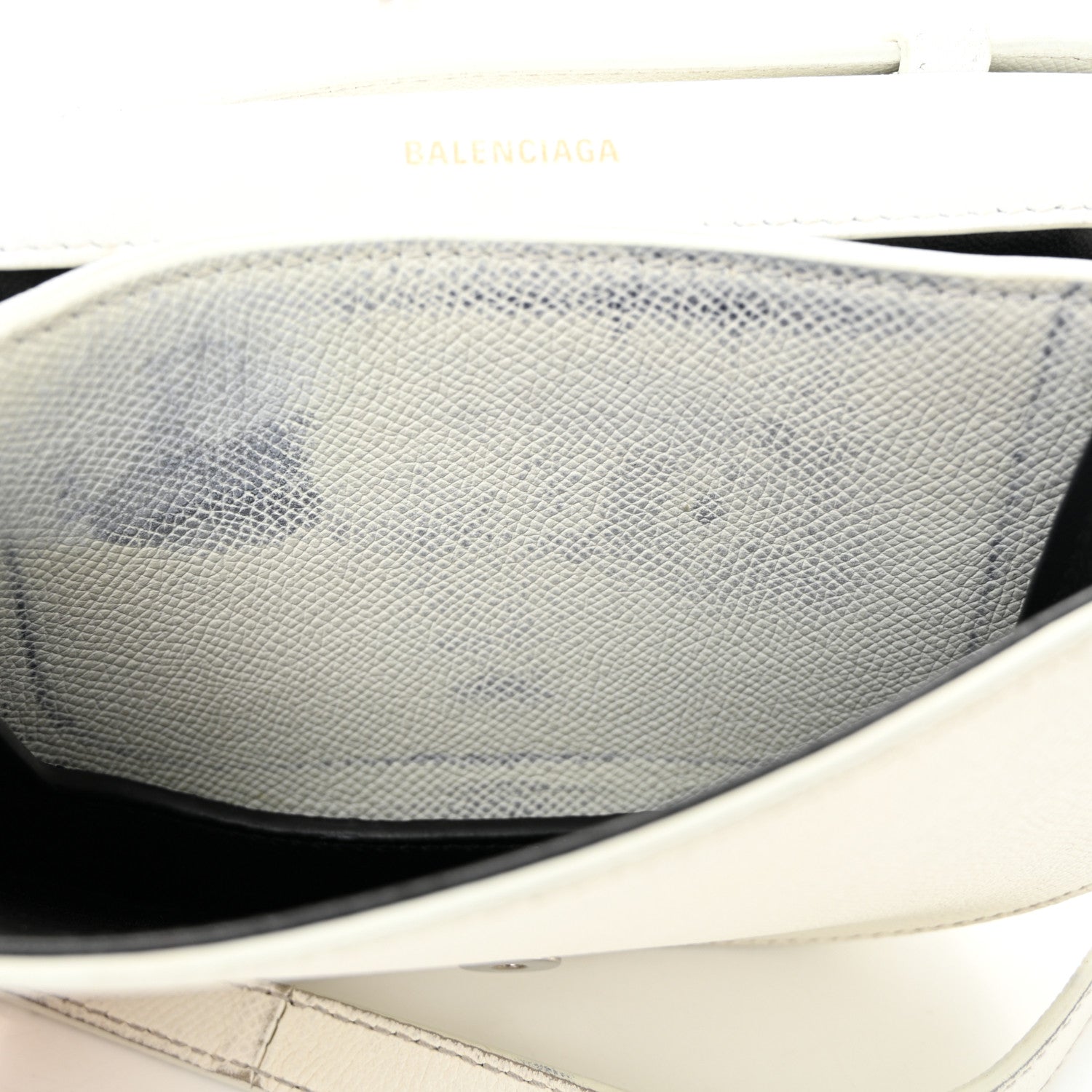 Balenciaga Grained Calfskin Logo Print Ville Day Bag XS White 11 of 14
