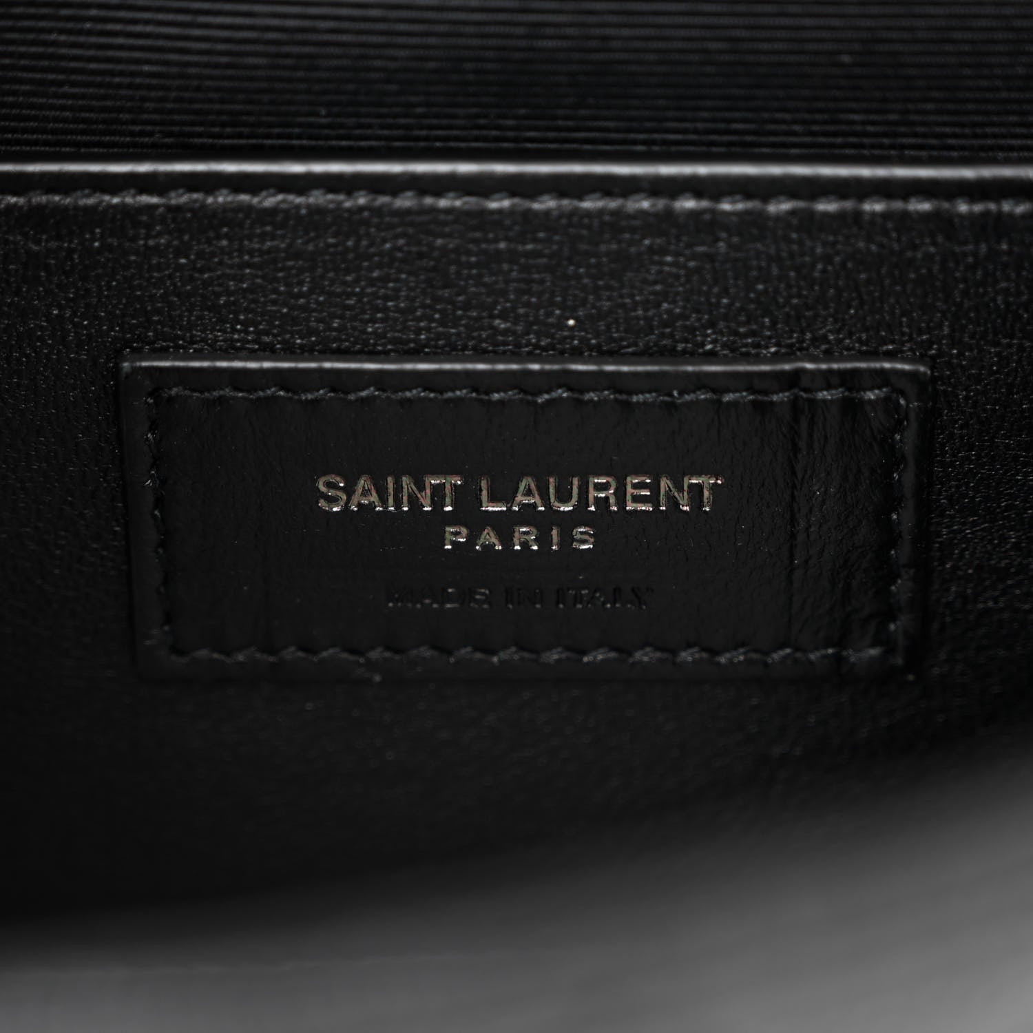 Saint Laurent Grain De Poudre Textured Mixed Matelasse Triquilt Small Monogram Monochrome Satchel Black 6 of 9