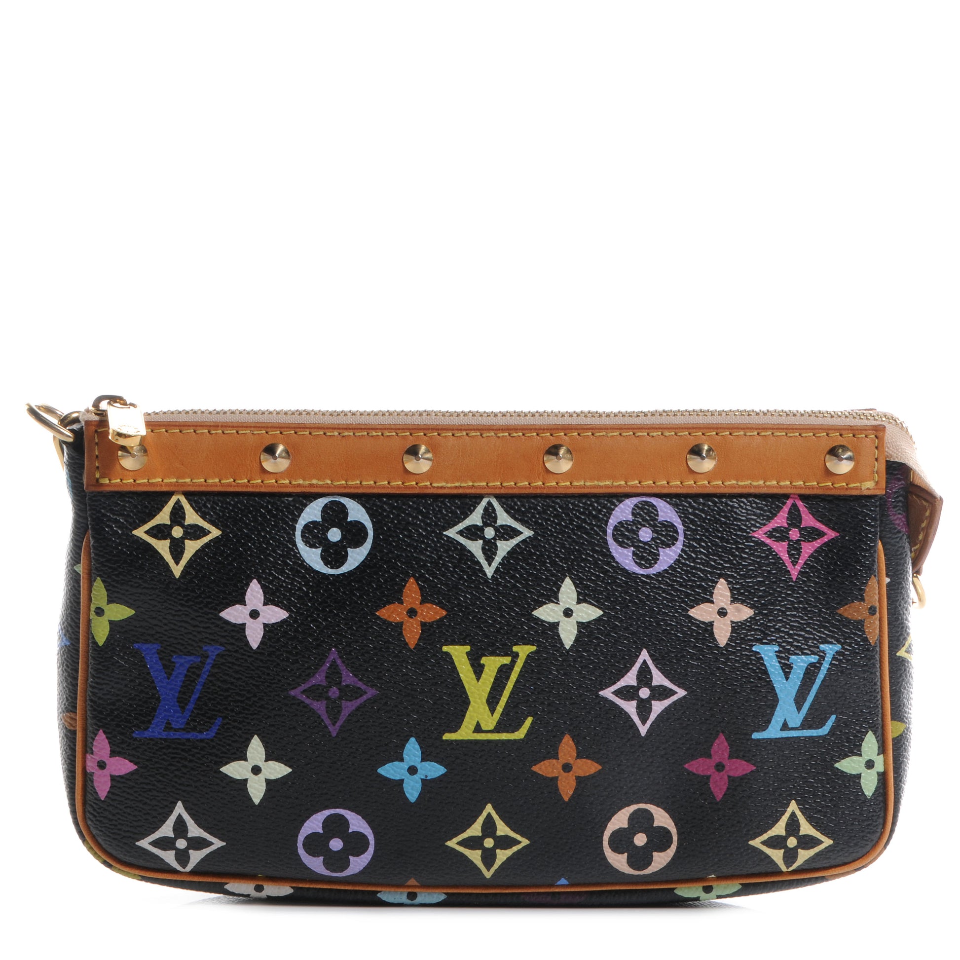 Louis Vuitton Monogram Multicolor Pochette Accessories Black 1 of 9