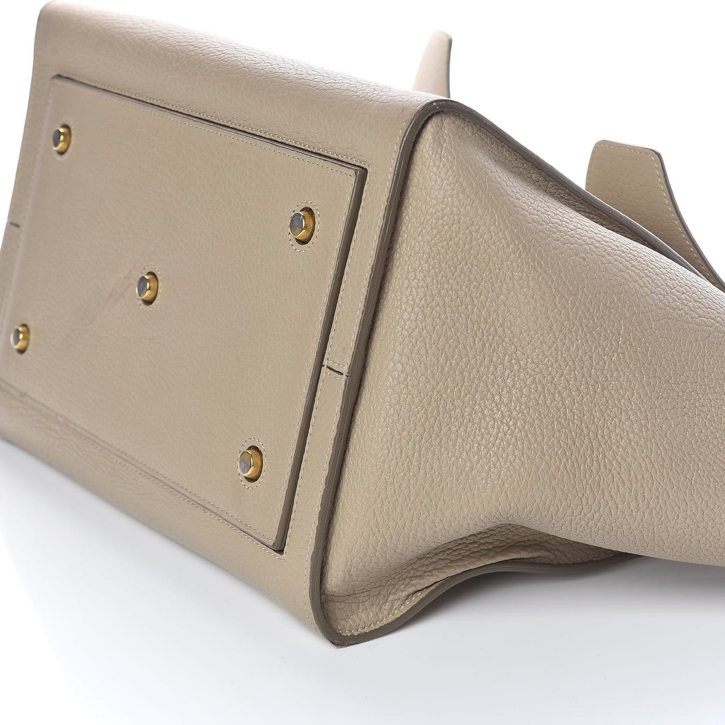 Crisped Calfskin Medium Tie Knot Tote Light Taupe