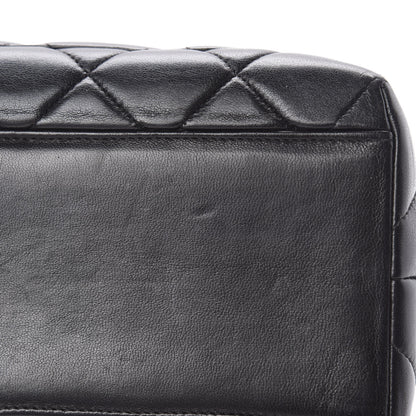 Chanel Lambskin Quilted Jumbo Kelly Flap Bag Black 19 of 22