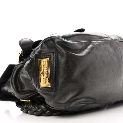 Valentino Garavani Calfskin Large Histoire Black 8 of 11