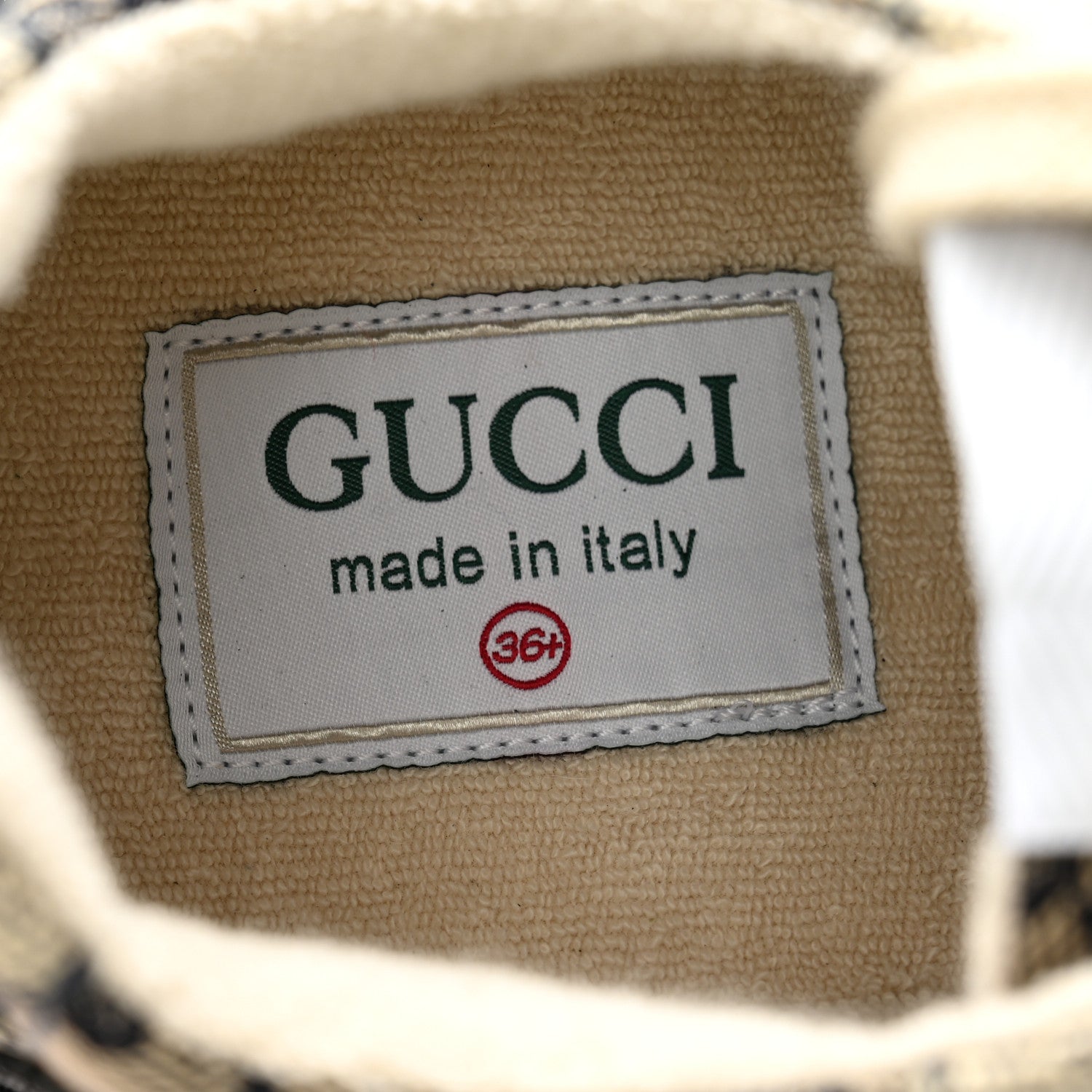 Gucci GG Supreme Monogram Mix Monogram Womens Rhyton Sneakers 36.5 Black Blue 6 of 8