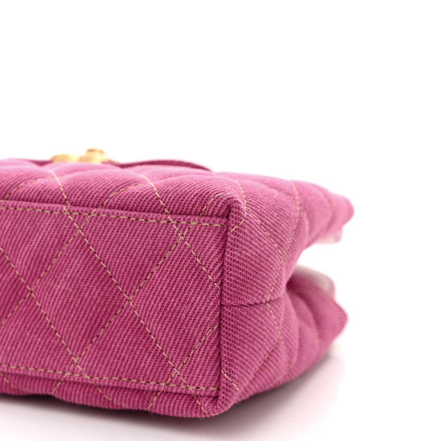 Chanel Denim Quilted Nano Kelly Shopper Fuchsia 10 of 10