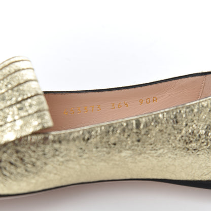 Gucci Galassia GG Marmont Fringe Flats 36.5 Platino 8 of 21
