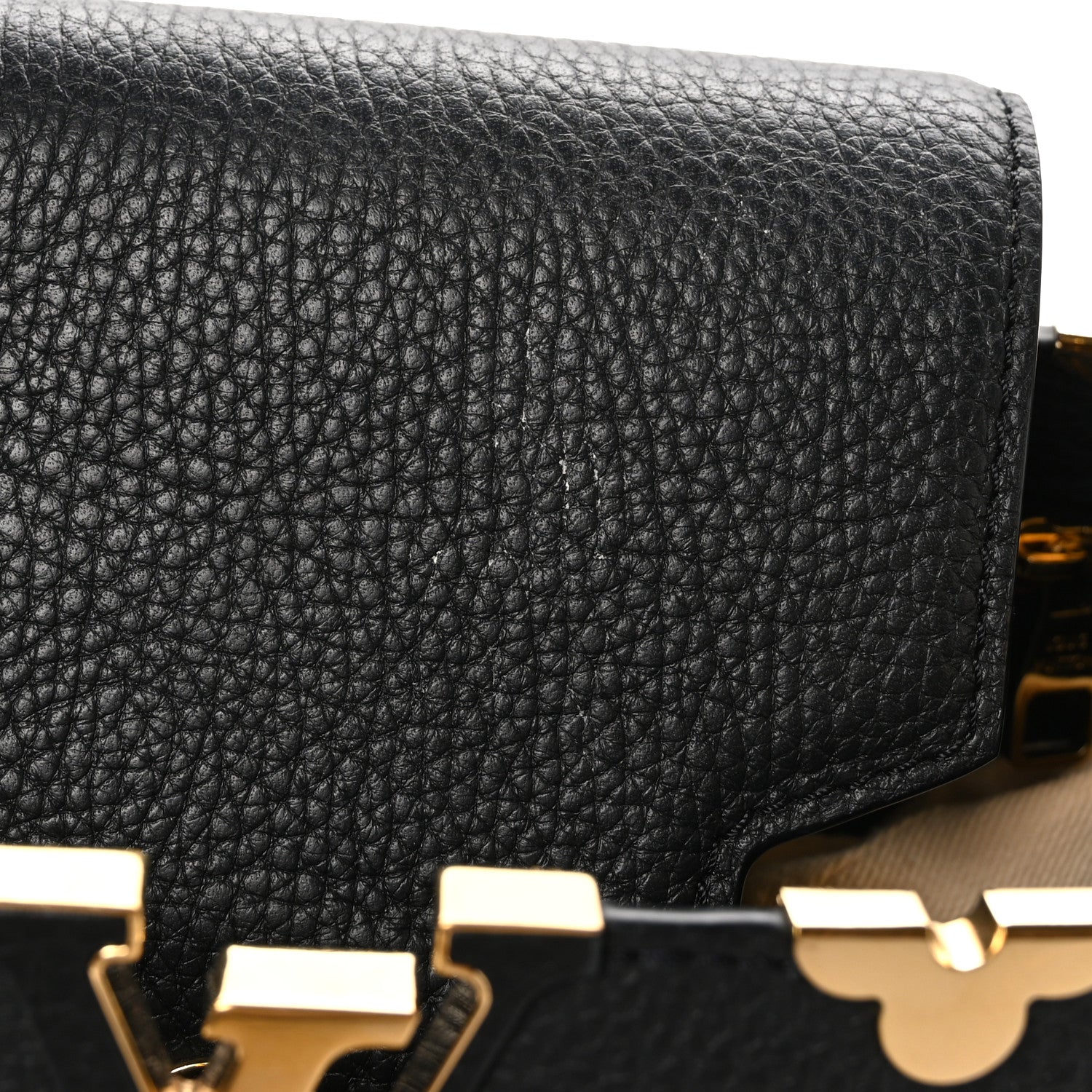 Louis Vuitton Taurillon Capucines PM  Black 10 of 10