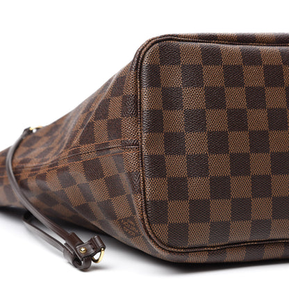 Louis Vuitton Damier Ebene Neo Neverfull MM Rose Ballerine 6 of 11