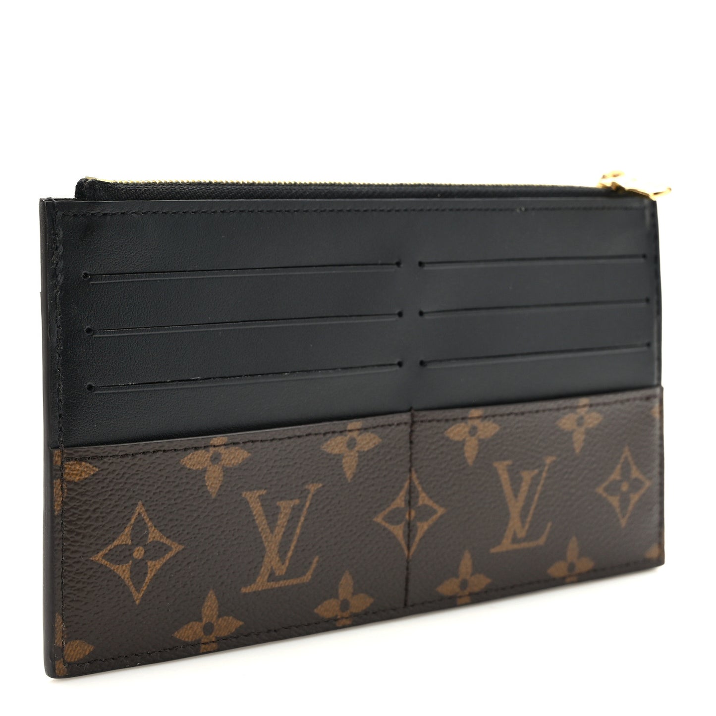 Monogram Slim Purse Black