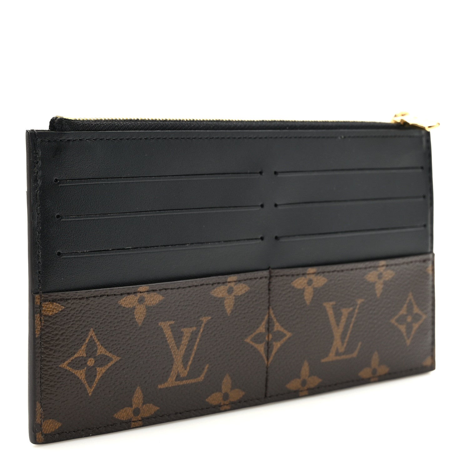 Louis Vuitton Monogram Slim Purse Black 3 of 9