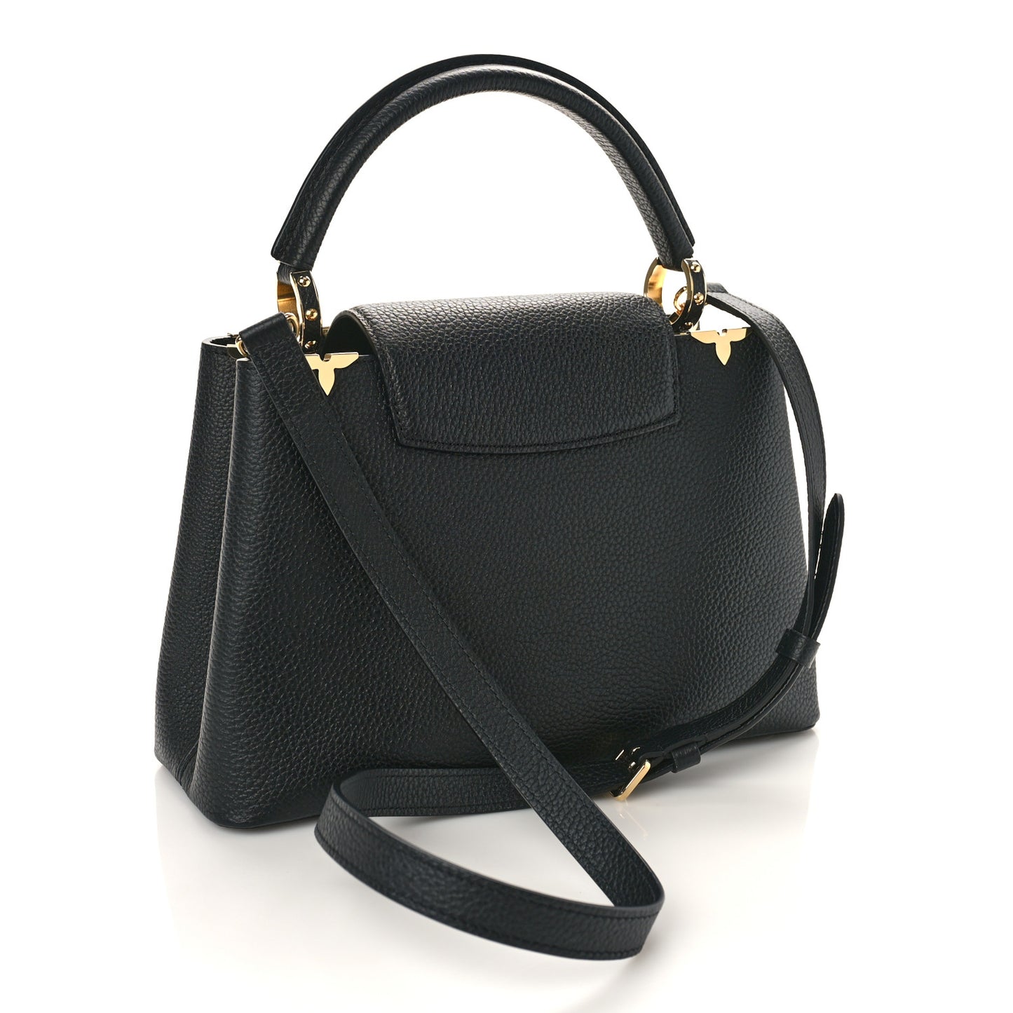 Taurillon Embellished Flower Crown Capucines PM Black