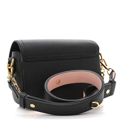 Louis Vuitton Grained Calfskin Lockme Tender Black 3 of 9