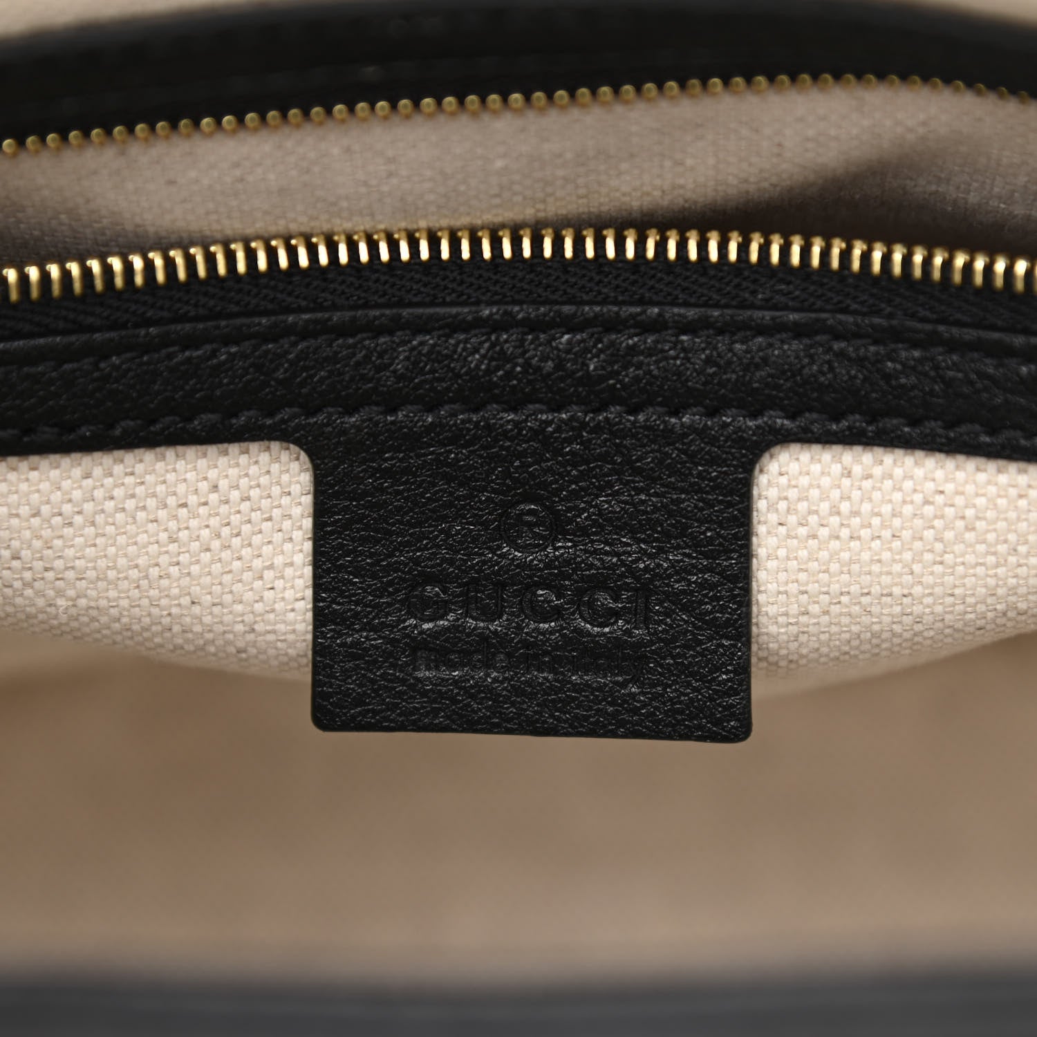 Gucci Wonka Grain Calfskin GG Monogram Debossed Small Padlock Shoulder Bag Black 6 of 10