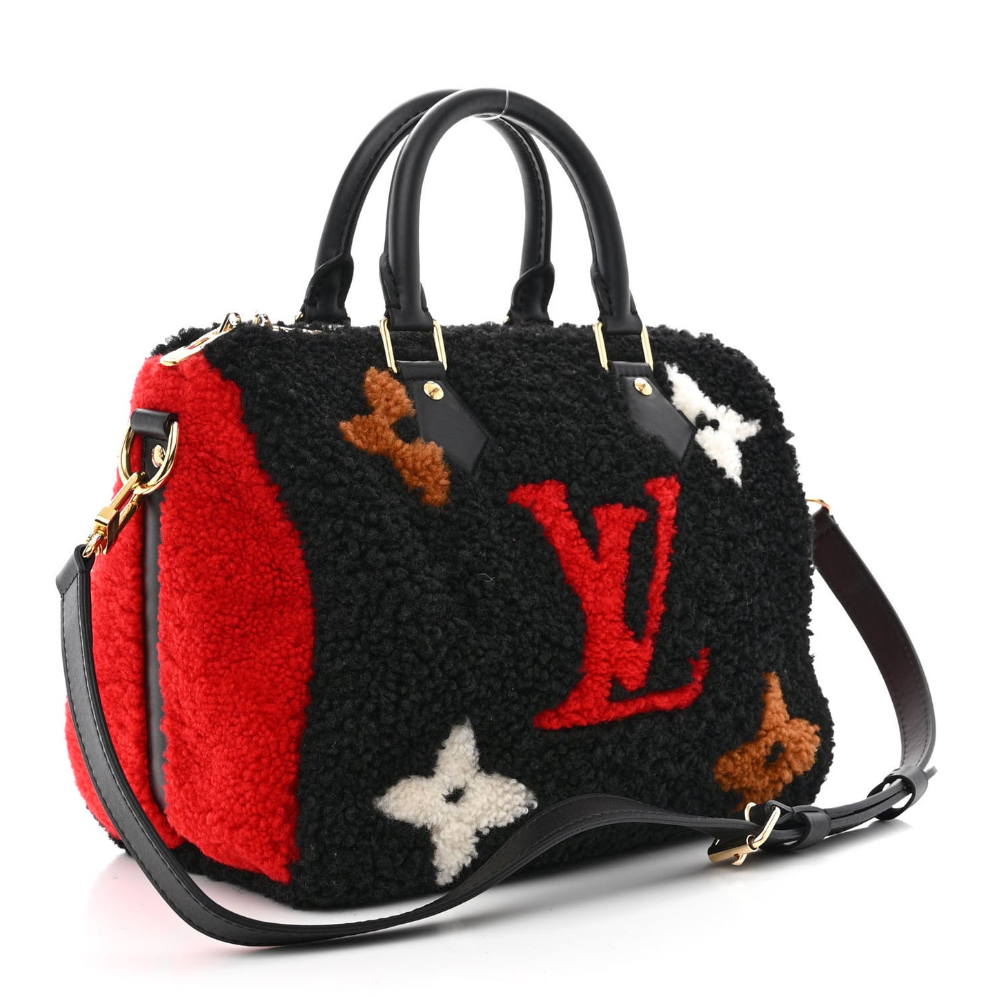 Monogram Teddy Speedy Bandouliere 25 Red
