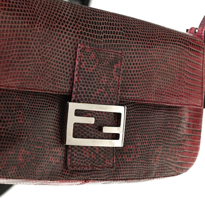 Fendi Lizard Baguette Red 12 of 14