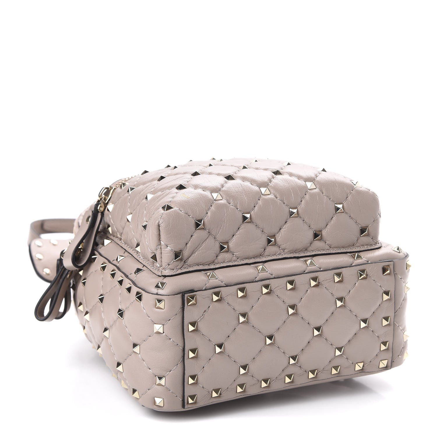 Valentino Garavani Nappa Quilted Mini Rockstud Spike Backpack Poudre 3 of 9