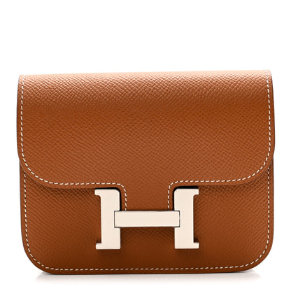 Hermes Epsom Constance Slim Wallet Gold 1 of 10