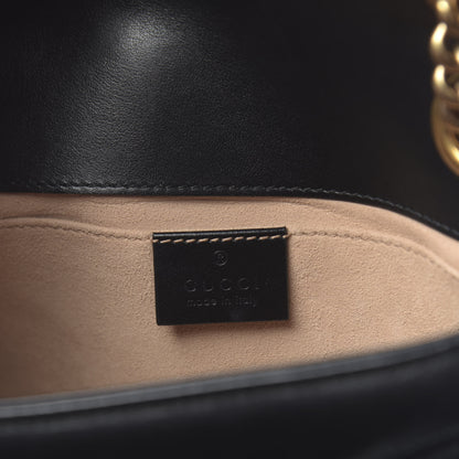 Gucci Calfskin Matelasse Mini GG Marmont Shoulder Bag Black 6 of 10