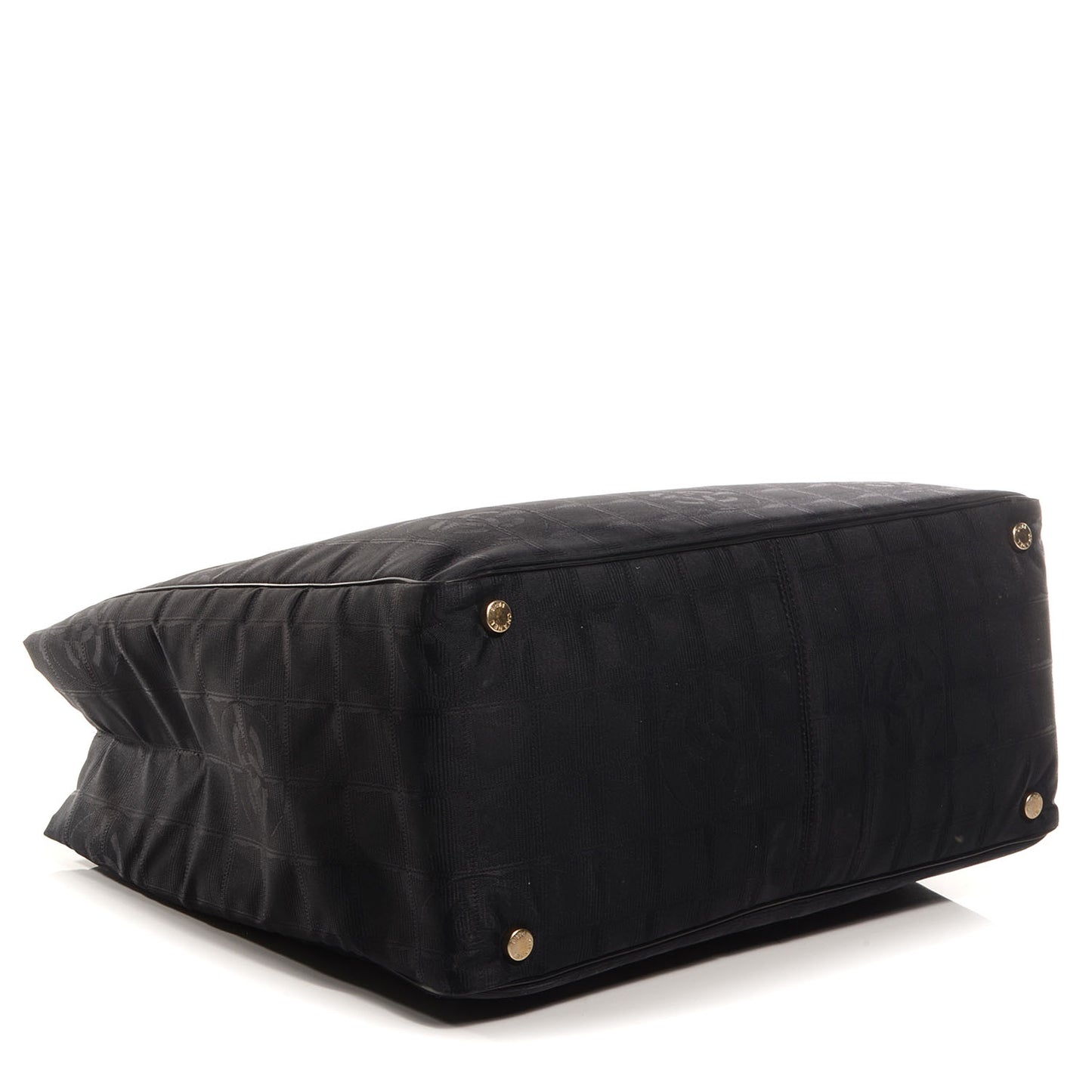Nylon Large Travel Tote Black