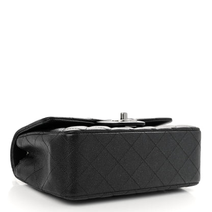 Chanel Iridescent Caviar Quilted Mini Rectangular Flap Black 4 of 10