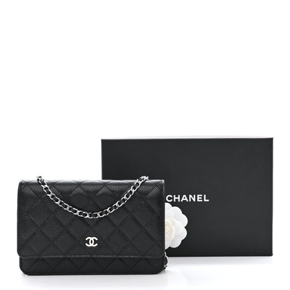 Chanel Caviar Quilted Wallet on Chain WOC Black 13 of 13