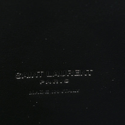 Saint Laurent Calfskin Crocodile Embossed Large Sac De Jour Carryall Black 6 of 12