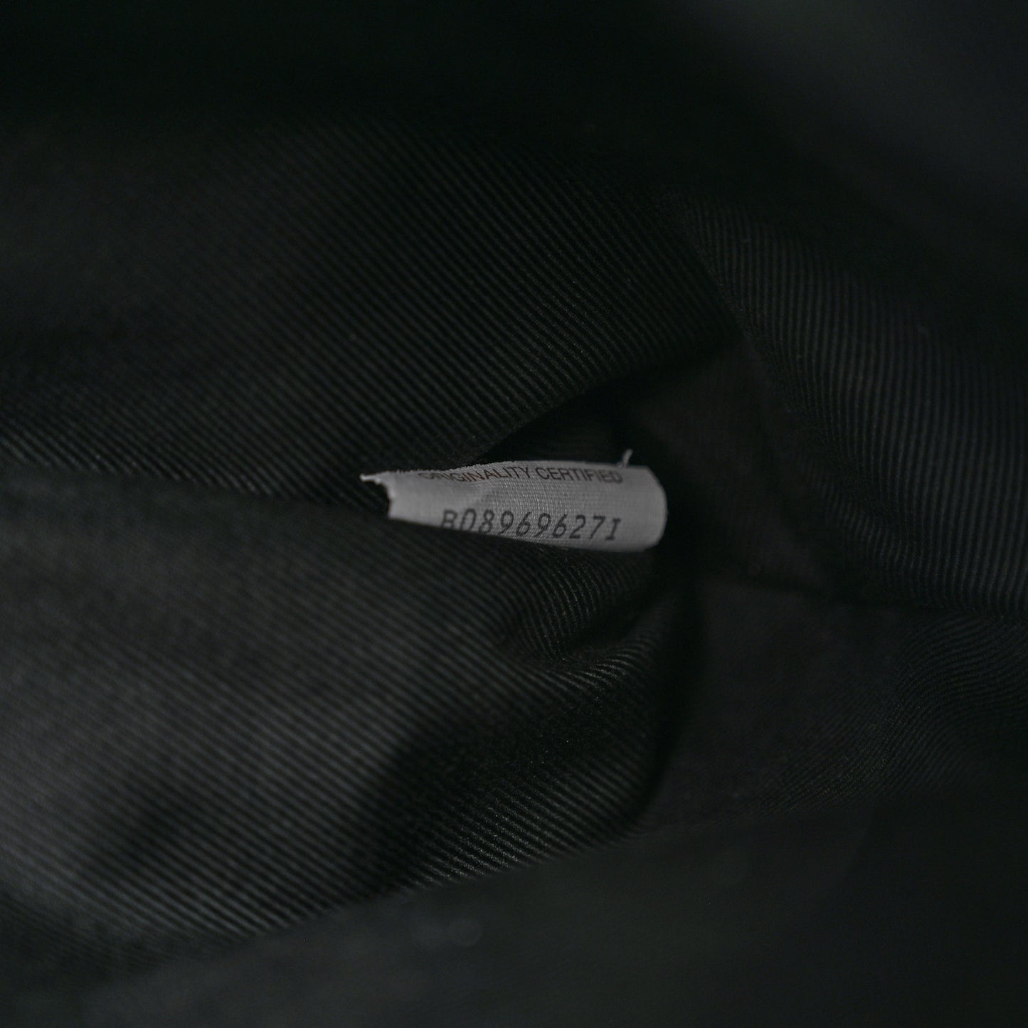 Nappa Intrecciato Zip Pouch Black