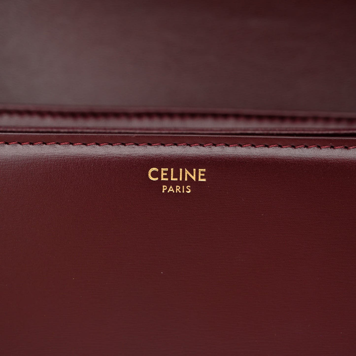 Shiny Calfskin Medium Triomphe Light Burgundy