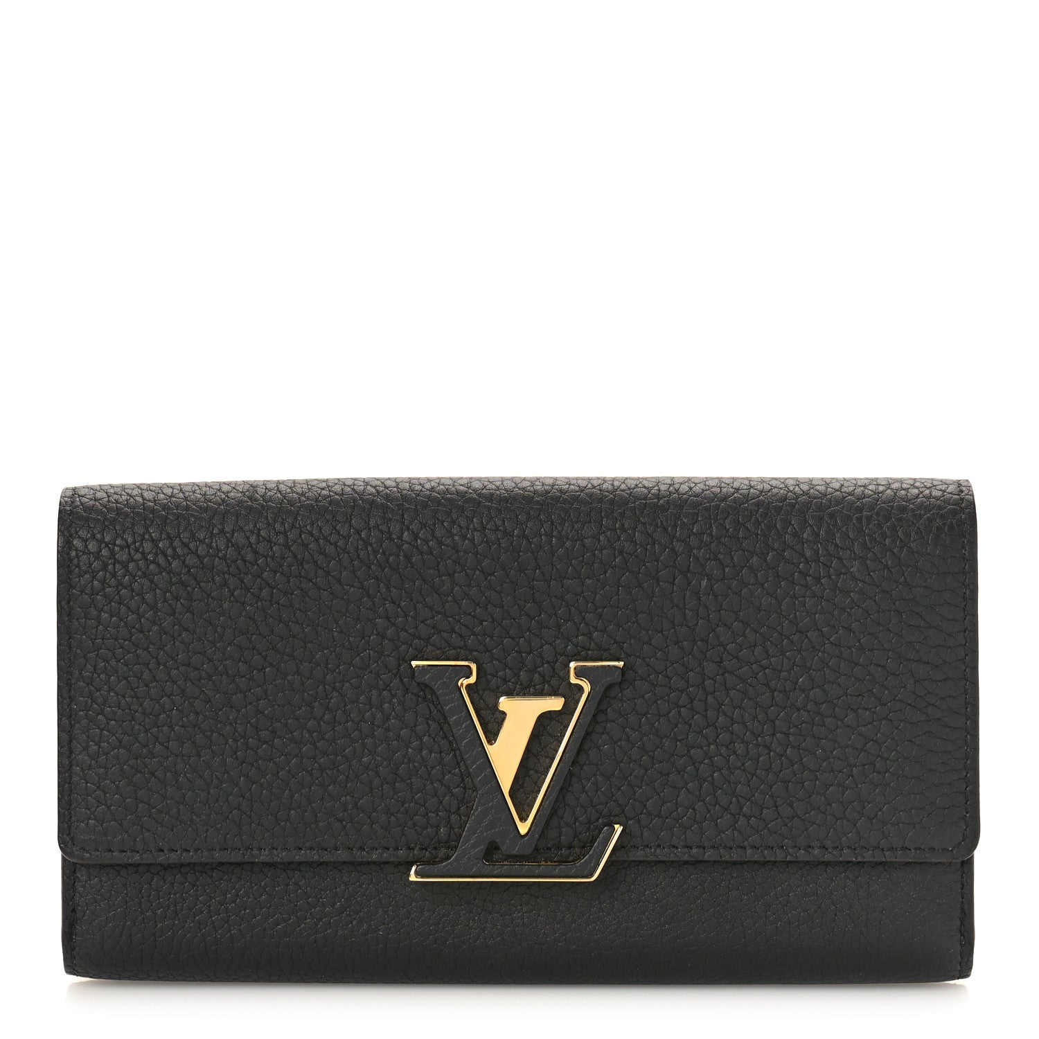 Louis Vuitton Taurillon Capucines Wallet Black 1 of 9