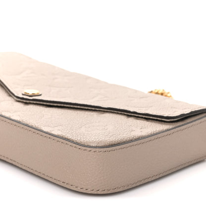 Louis Vuitton Empreinte Pochette Felicie Chain Wallet Tourterelle 10 of 10
