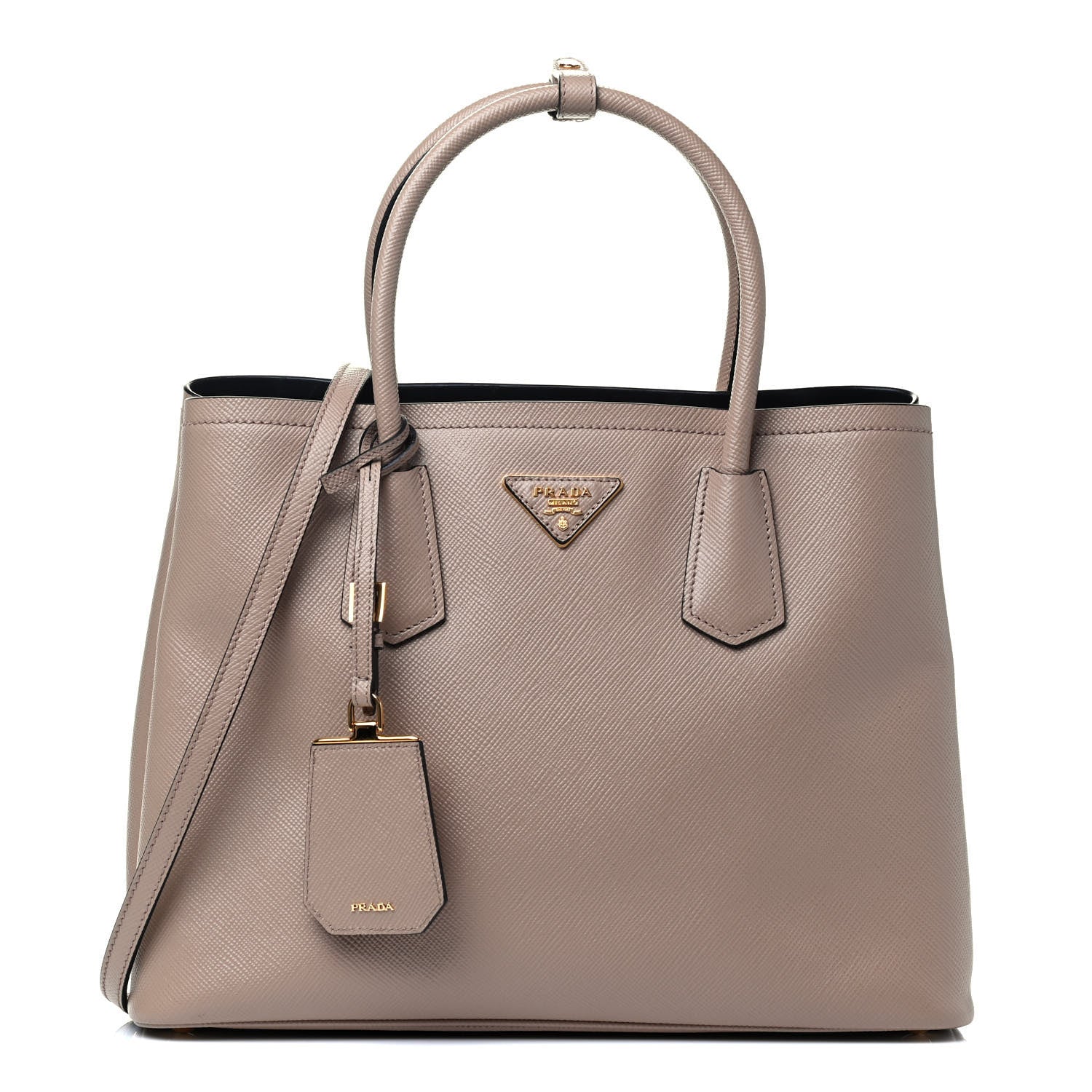 Prada Saffiano Cuir Large Double Bag Cammeo 1 of 4
