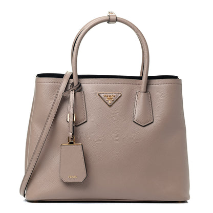 Prada Saffiano Cuir Large Double Bag Cammeo 1 of 4